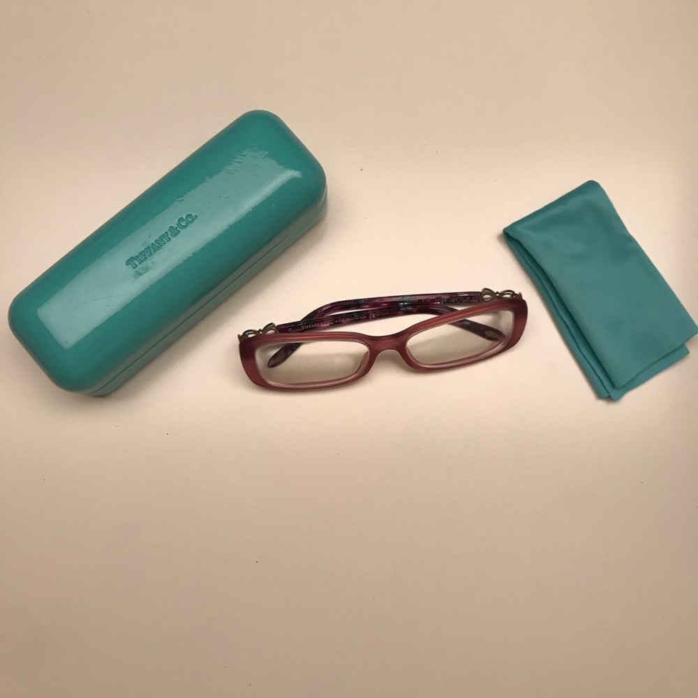 Tiffany’s glasses pink